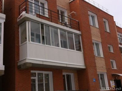 Балкон без выноса 6 метров с крышей от компании гринлайн куп.