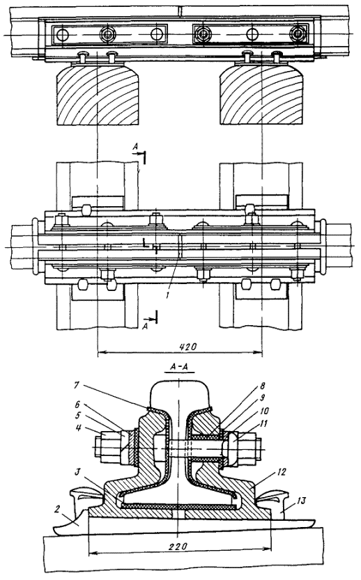 Накладки на рельсы изолирующие Апатэк 1Р50 ГОСТ 32.169-2000 от компании ...