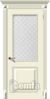 Дверь межкомнатная МДФ Багет-2 ПО эмаль крем