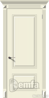 Дверь межкомнатная МДФ Ноктюрн эмаль крем ПГ патина золото