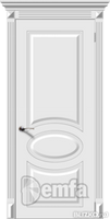Дверь межкомнатная МДФ Джаз ПГ эмаль белая