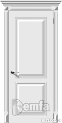 Дверь межкомнатная МДФ Блюз ПГ эмаль белая