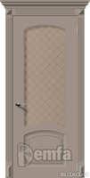 Дверь межкомнатная МДФ Ария эмаль крем ПО патина серебро