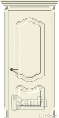 Дверь межкомнатная МДФ Багет-4 ПГ эмаль крем