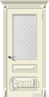 Дверь межкомнатная МДФ Багет-3 ПО эмаль крем