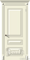 Дверь межкомнатная МДФ Багет-3 ПГ эмаль крем