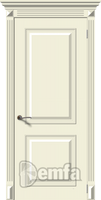 Дверь межкомнатная МДФ Багет-2 ПГ эмаль крем