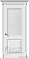 Дверь межкомнатная МДФ Багет-2 ПО эмаль белая