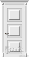 Дверь межкомнатная МДФ Багет-1 ПГ эмаль белая