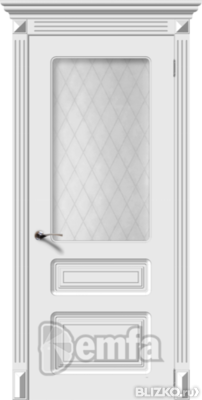 Дверь межкомнатная МДФ Трио ПО эмаль белая