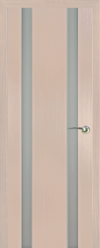 Дверь межномнатная Сорренто-2 ДО со стеклом (молочный триплекс) шпон белен