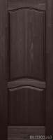 Дверь межкомнатная, Лео ДГ цвет венге, массив брашированная сосна