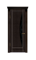 Дверь межномнатная Реджина со стеклом "Клео 1" шпон венге