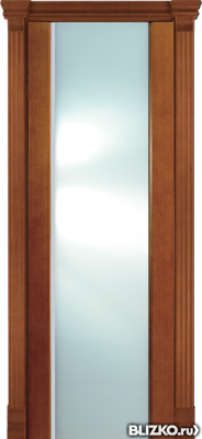 Дверь межномнатная Палермо-3 со стеклом "Зеркало" шпон анегри тон-3