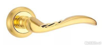 Дверная ручка Пиза PAL-10 SG/GP Silver мат.золото/золото