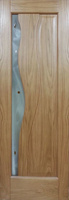 Дверь межномнатная Сиена со стеклом "Сиена" шпон дуб