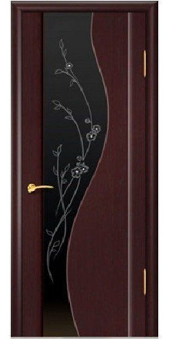 Дверь межкомнатная Санора со стеклом "Санора" шпон