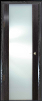 Дверь межкомнатная Палермо-3 со стеклом (молочный триплекс) абрикос