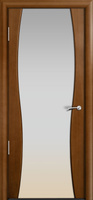 Дверь межномнатная Плаза ДО со стеклом (бронзовый триплекс) шпон анегри то