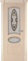 Дверь межномнатная Алина-4 шпон ясень тон-6 ДО со стеклом "Бетта-1" класси