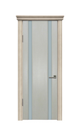 Дверь межномнатная Палермо 2 шпон ясень натуральный, тон-6 CS18 ДО со стекл