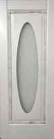 Дверь межкомнатная Андора со стеклом "Монако" шпон ясень тон-6