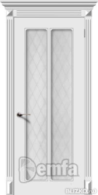 Дверь межкомнатная МДФ Ретро 2 ПО эмаль белая