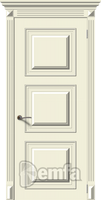 Дверь межкомнатная МДФ Багет-1 ПГ эмаль крем