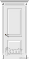 Дверь межкомнатная МДФ Багет-2 ПГ эмаль белая