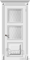 Дверь межкомнатная МДФ Багет-1 ПО эмаль белая
