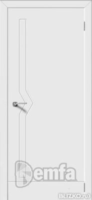Дверь межкомнатная МДФ Зодиак ПГ эмаль белая