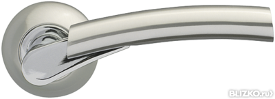 Дверная ручка раздельная Vega LD21-1SN/CP-3 матовый никель/никель