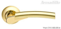 Дверная ручка раздельная Vega LD21-1SG/GP-4 матовое золото/золото