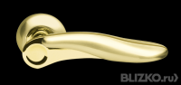 Дверная ручка раздельная Ursa LD48-1SG/GP-4 матовое золото/золото