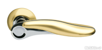 Дверная ручка раздельная Ursa LD48-1SG/CP-1 матовое золото/никель