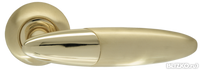 Дверная ручка раздельная Sfera LD55-1SG/GP-4 матовое золото/золото