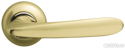 Дверная ручка раздельная Pava LD42-1SG/CP-1 матовое золото/никель