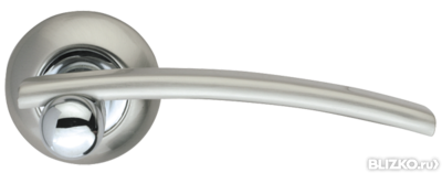 Дверная ручка раздельная Mercury LD22-1SN/CP-3 матовый никель/никель