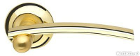 Дверная ручка раздельная Mercury LD22-1SG/GP-4 матовое золото/золото