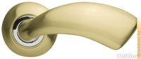 Дверная ручка раздельная Leo LD56-1SG/CP-1 матовое золото/никель