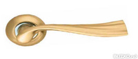 Дверная ручка раздельная Laguna LD85-1SG/CP-1 матовое золото/никель