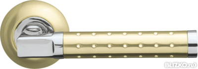 Дверная ручка раздельная Eridan LD37-1GP/CP-2 золото/никель