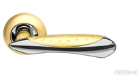 Дверная ручка раздельная Corvus LD35-1SG/CP-1 матовое золото/никель