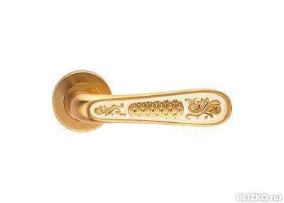 Дверная ручка ALIVIO S. GOLD матовое золото\эмаль