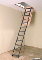 Лестница чердачная металлическая Fakro LMS 60х120, 70х120 см, до 200 кг