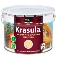 Состав для защиты древесины Krasula - 9.5 кг белый