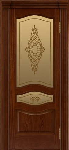 Межкомнатная дверь Амелия (тон 10) остекленная