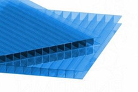 Сотовый поликарбонат 8мм синий ШИРИНА 2,1М 3 метра