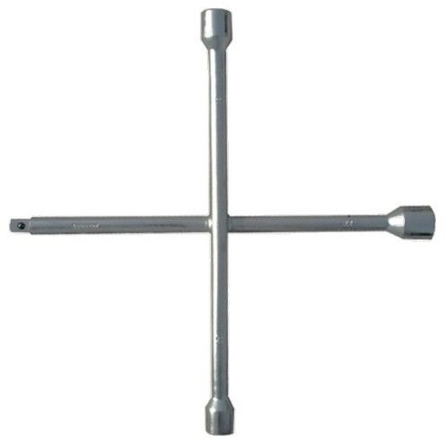 Ключ-крест баллонный, 17 х 19 х 21 мм, под квадрат 1/2, толщина 14 мм Сибрт