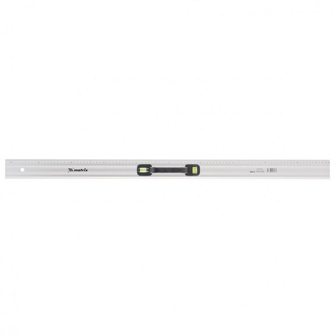 Линейка-уровень, 1000 мм, металлическая, пластмассовая ручка 2 глазка Matri